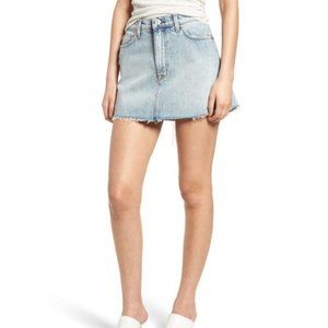 Hudson Vivid Cutoff Denim Miniskirt Size 28